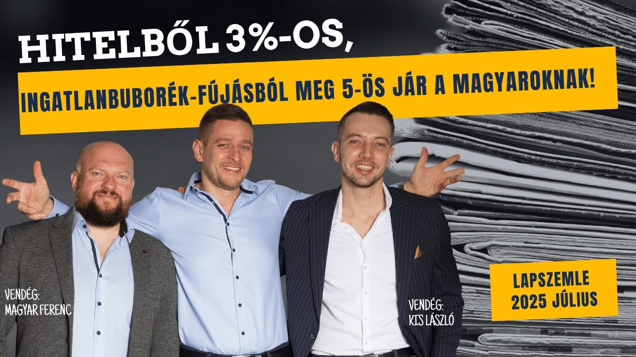 Hitelből 3%-os, ingatlanbuborék-fújásból meg 5-ös