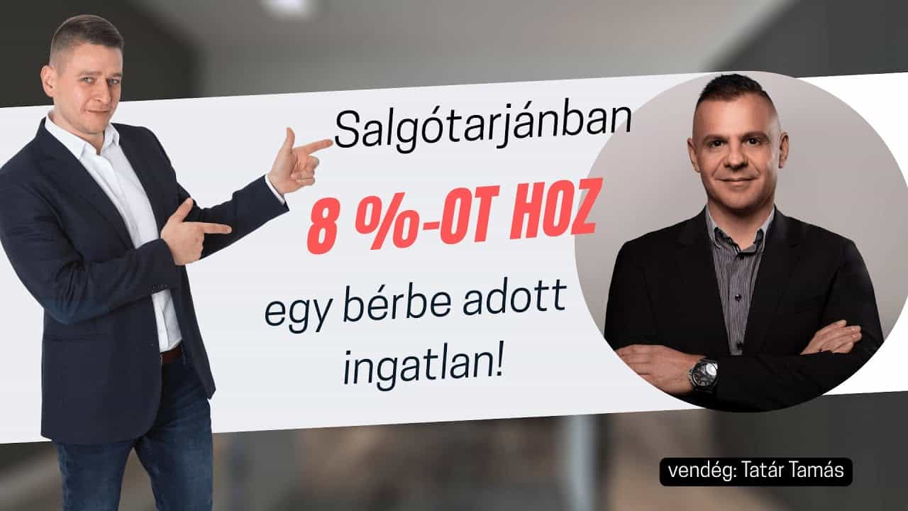 8%-os bérleti hozam ingatlanból Salgótarjánban